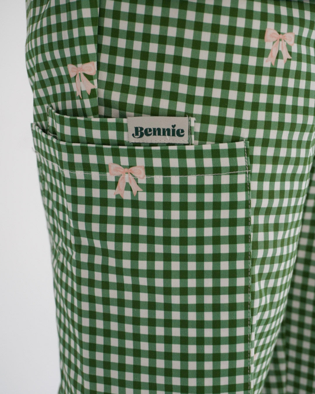 Ava Gingham Scrub Set