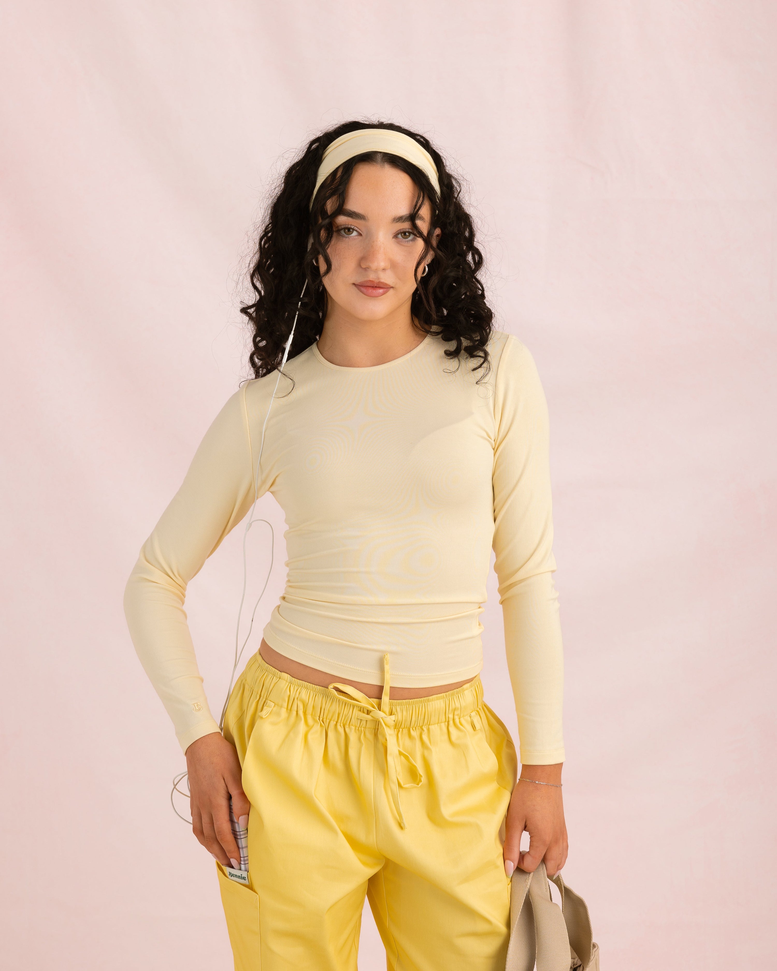 Crewneck Bamboo Long Sleeve Top | Butter