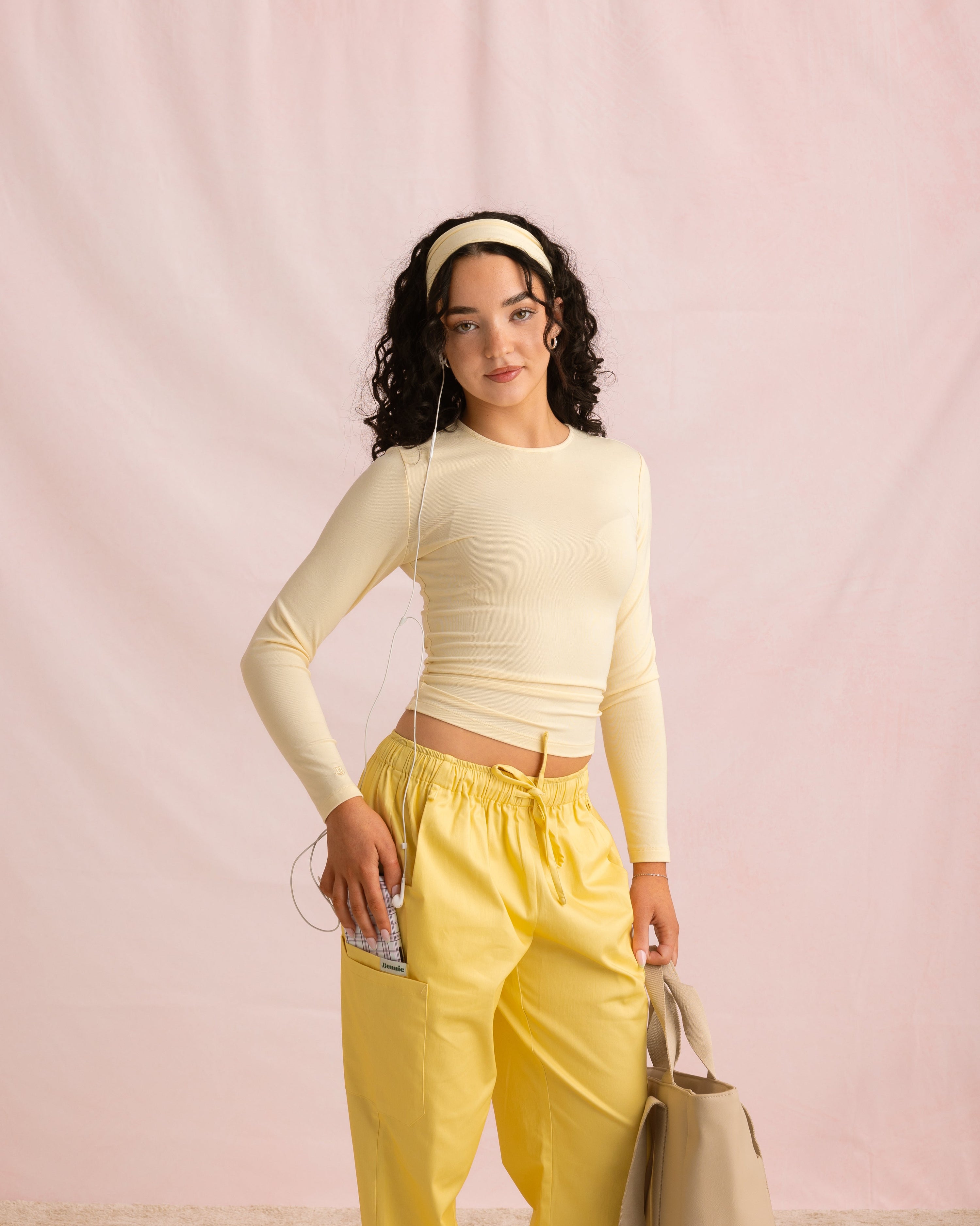 Crewneck Bamboo Long Sleeve Top | Butter