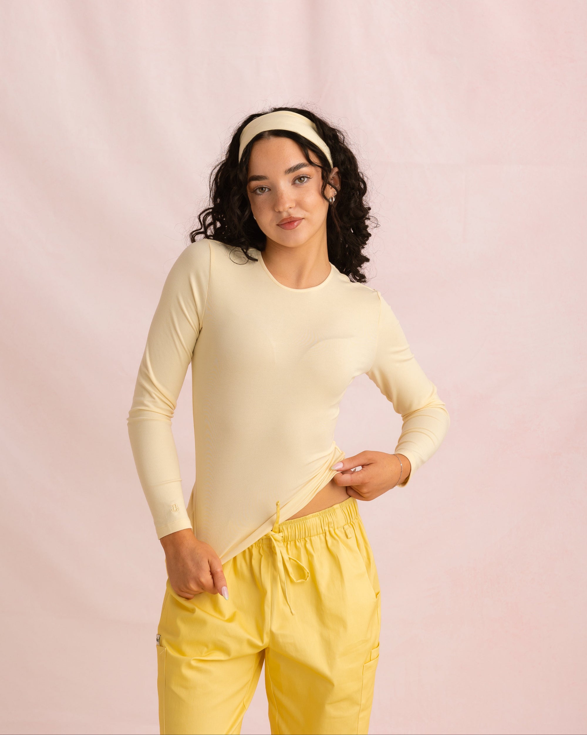 Crewneck Bamboo Long Sleeve Top | Butter