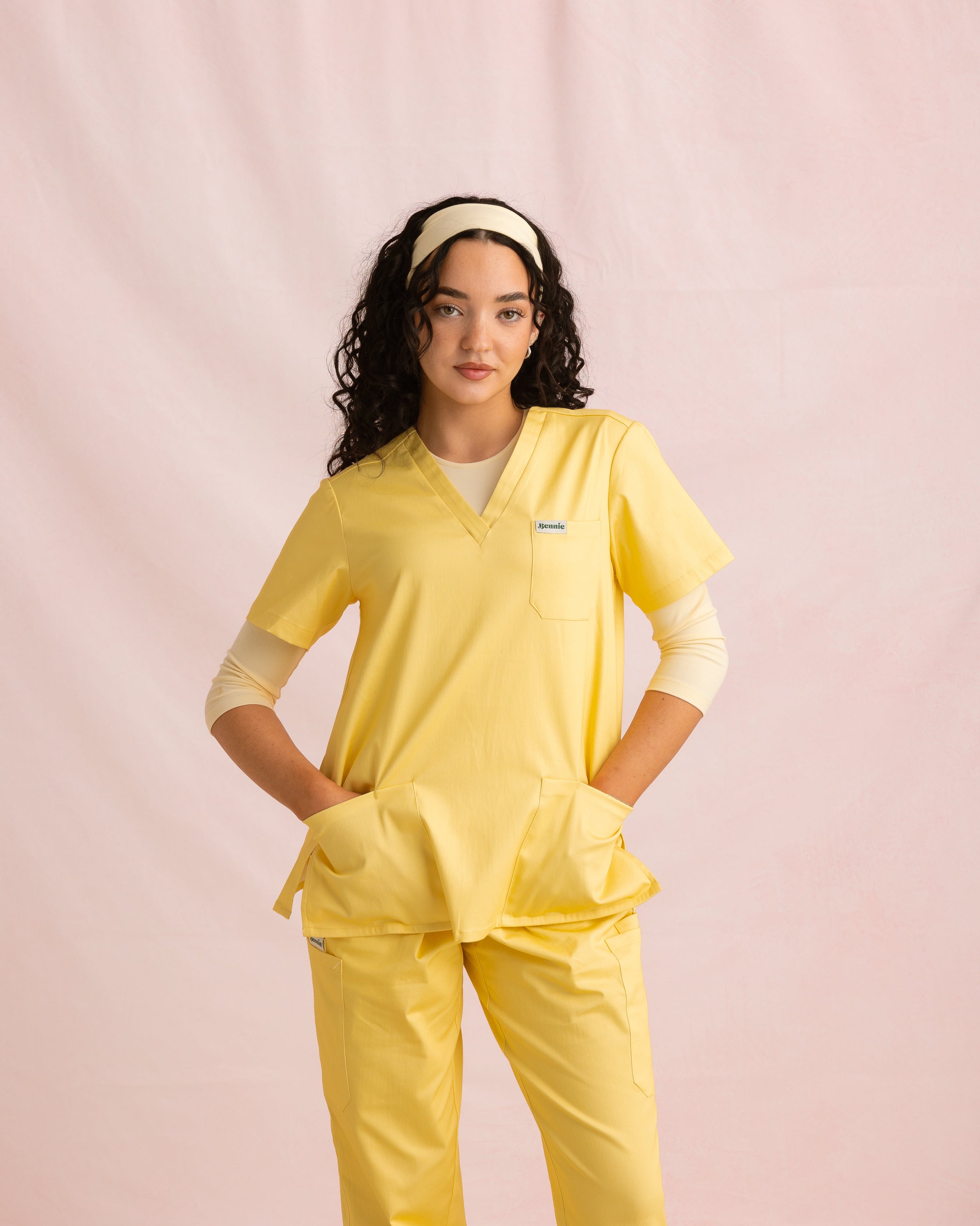 Crewneck Bamboo ¾ Sleeve Top | Butter