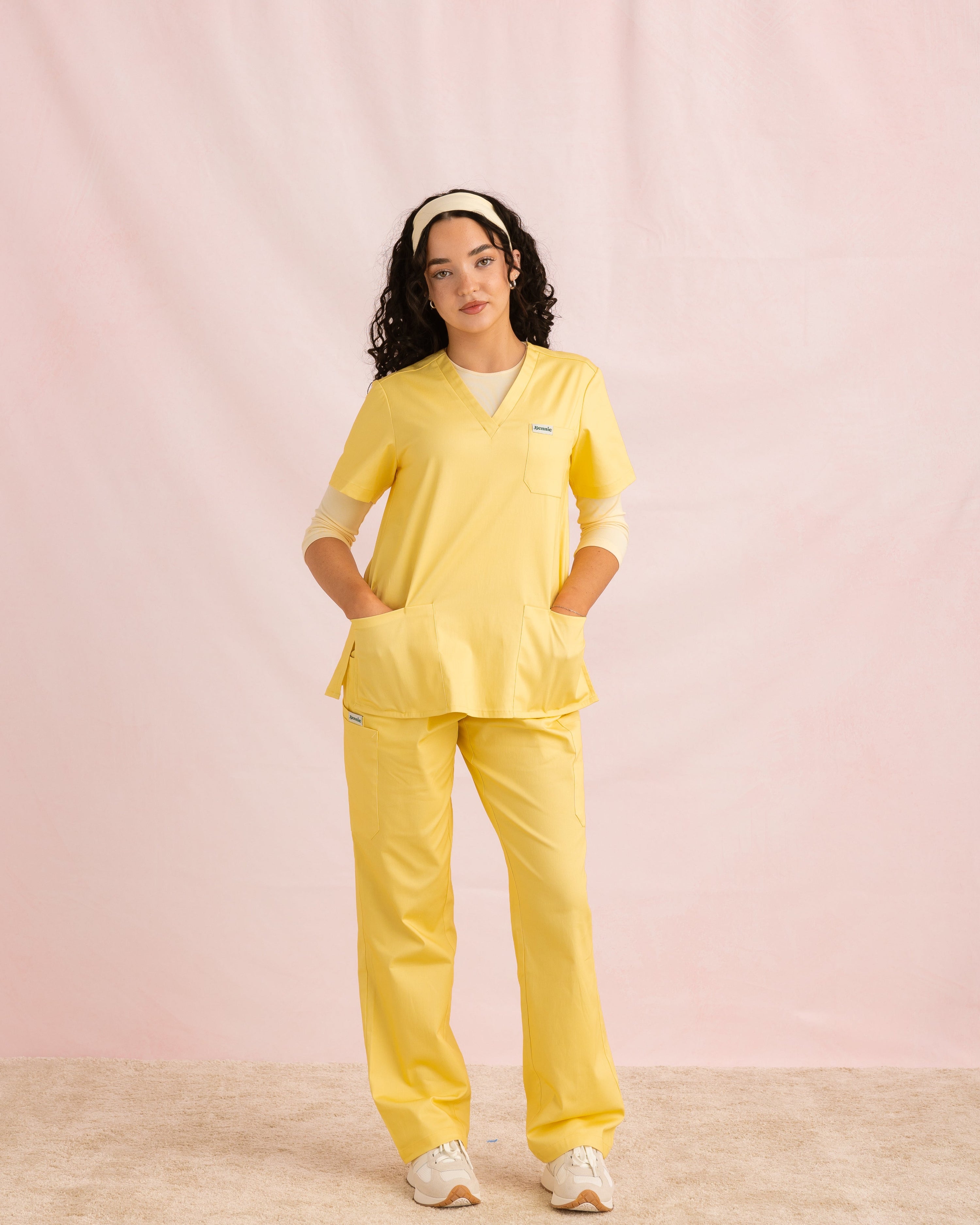 Crewneck Bamboo ¾ Sleeve Top | Butter