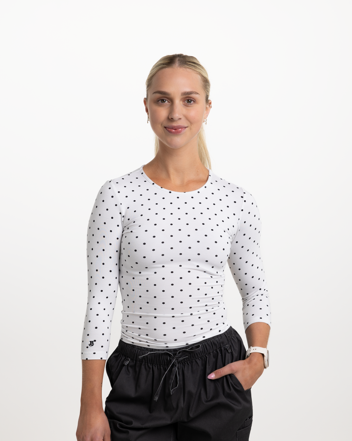 Bamboo ¾ Underscrubs | Polka Dots